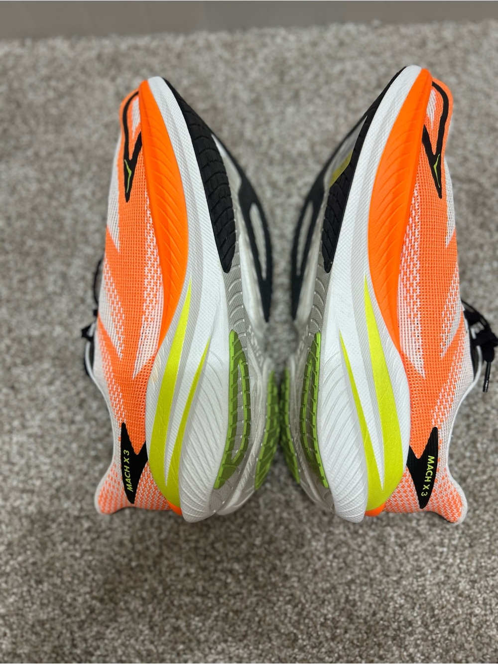 Hoka one one men’s Mach x3 running athletic workout sneakers sz. 11.5 - Picture 5 of 6